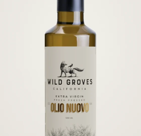 Olio Nuovo 500 mL bottle with the 2026 harvest label
